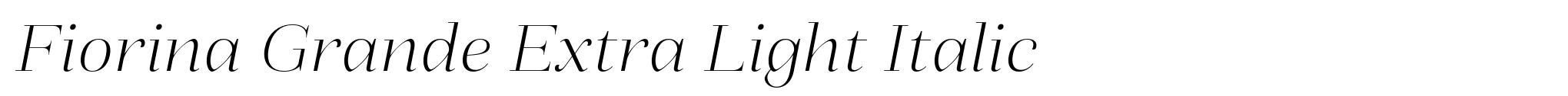 Fiorina Grande Extra Light Italic image
